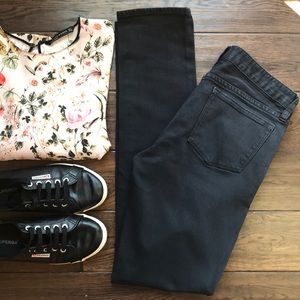 J crew toothpick sz 28 skinny jeans dark wash